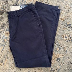 Polo Ralph Lauren navy chinos; 36x34